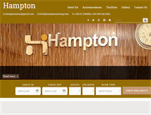Tablet Screenshot of hamptonsuitesng.com